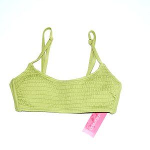 NEW Xhilaration Smocked Bralette Bikini Top - Small